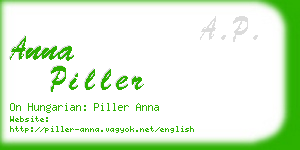 anna piller business card